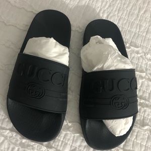 Black Gucci Slides